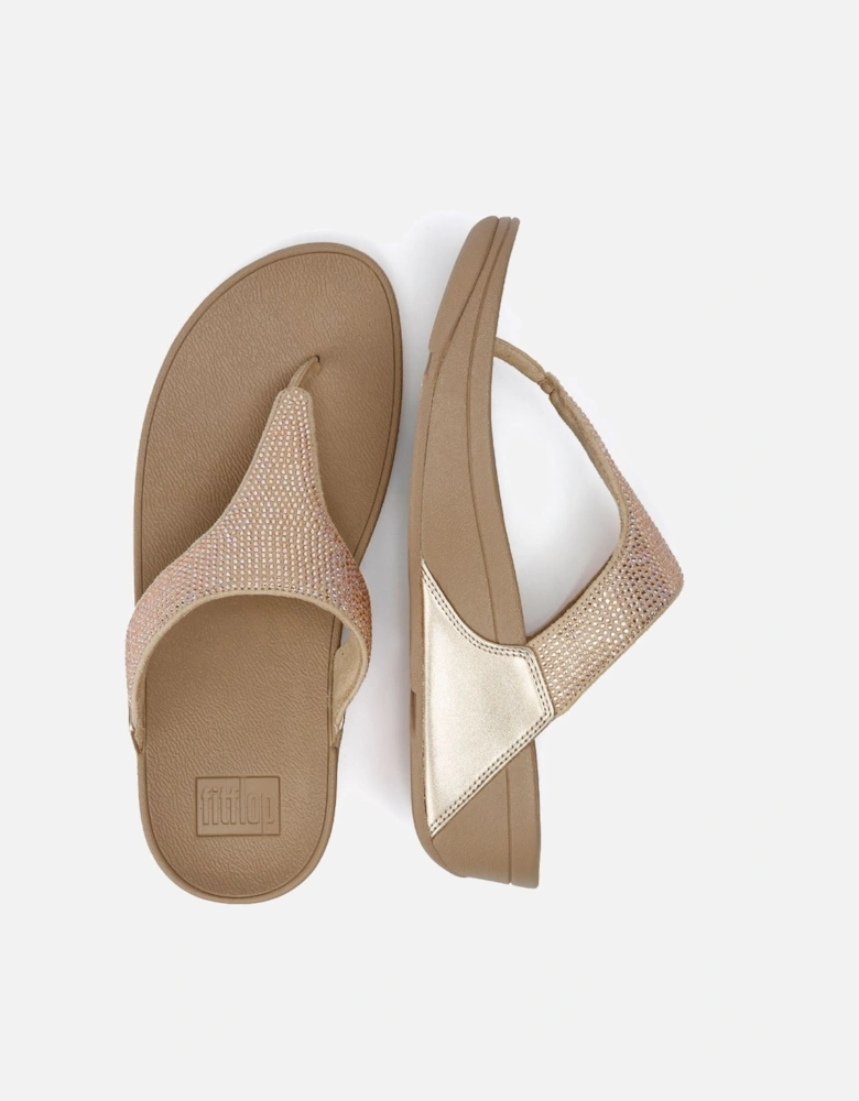 Lulu Crystal Women's Latte Beige Sandals