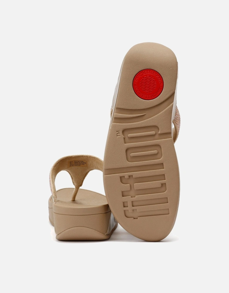 Lulu Crystal Women's Latte Beige Sandals