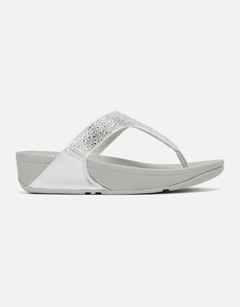 Lulu Crystal Mix Women's Silver Sandals