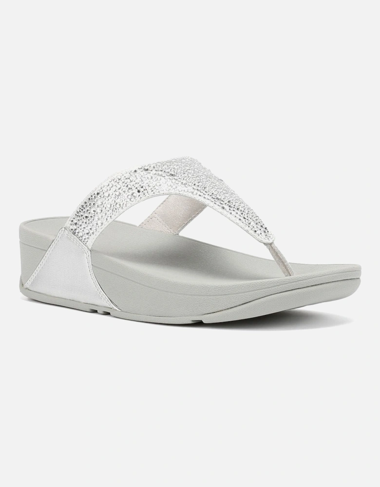 Lulu Crystal Mix Women's Silver Sandals