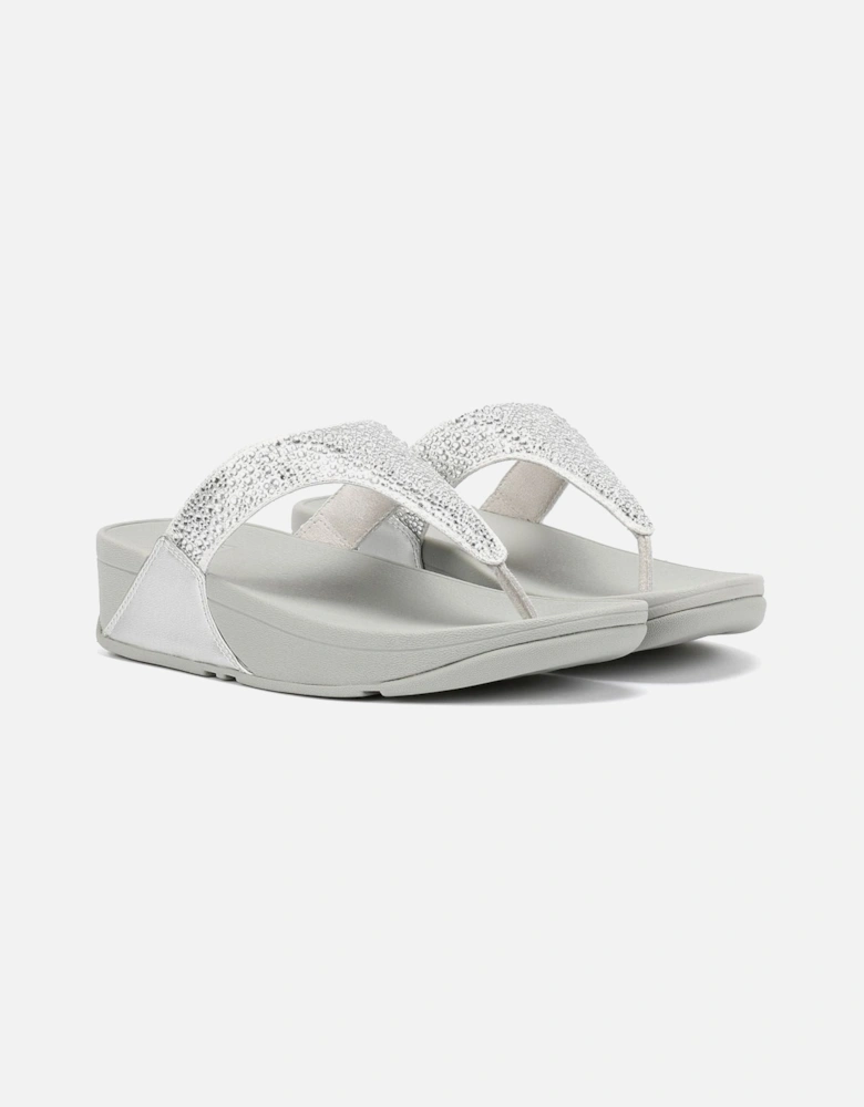 Lulu Crystal Mix Women's Silver Sandals