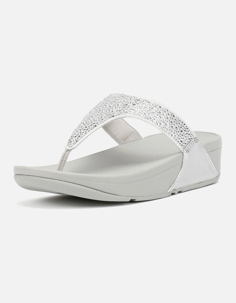 Lulu Crystal Mix Women's Silver Sandals
