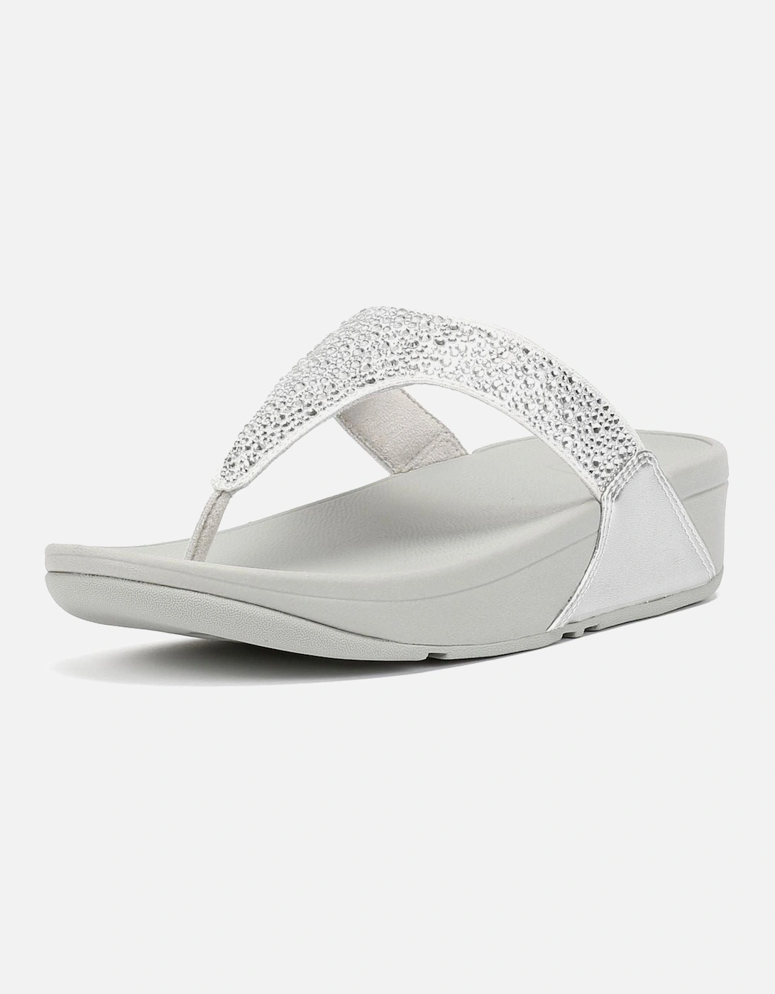 Lulu Crystal Mix Women's Silver Sandals