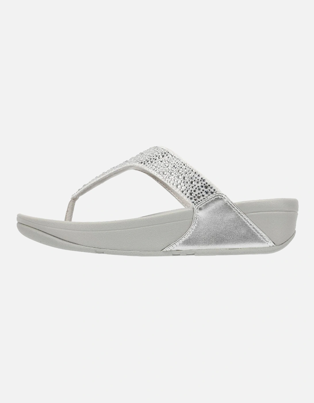 Lulu Crystal Mix Women's Silver Sandals