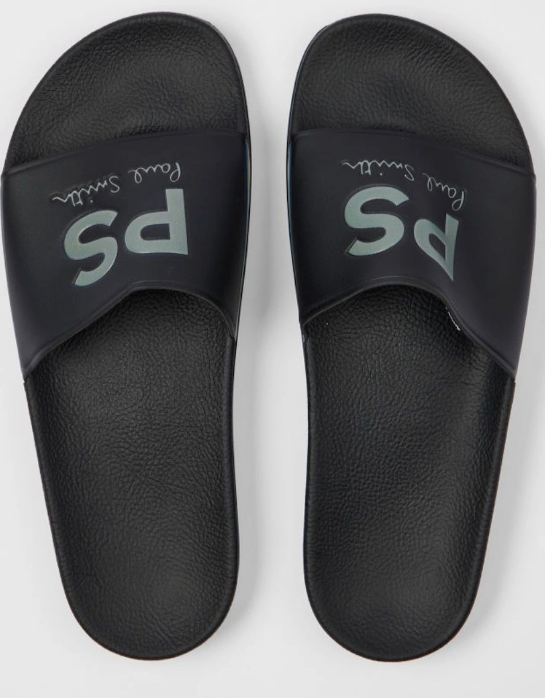 Zed Sports Stripe Sliders, Black