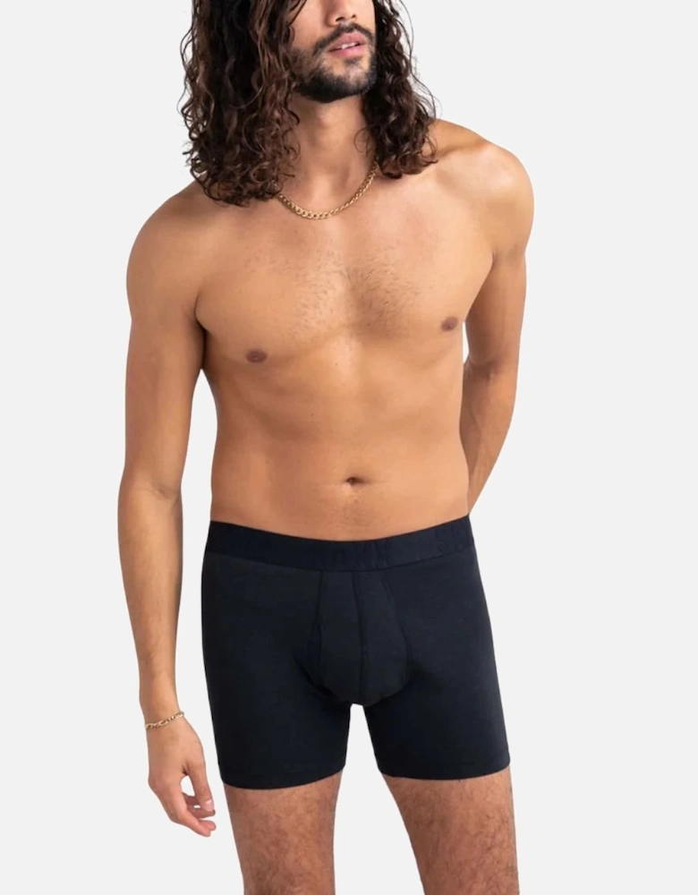 3-Pack DropTemp® Cooling Cotton Fly Boxer Briefs 5", Black/Grey/Navy