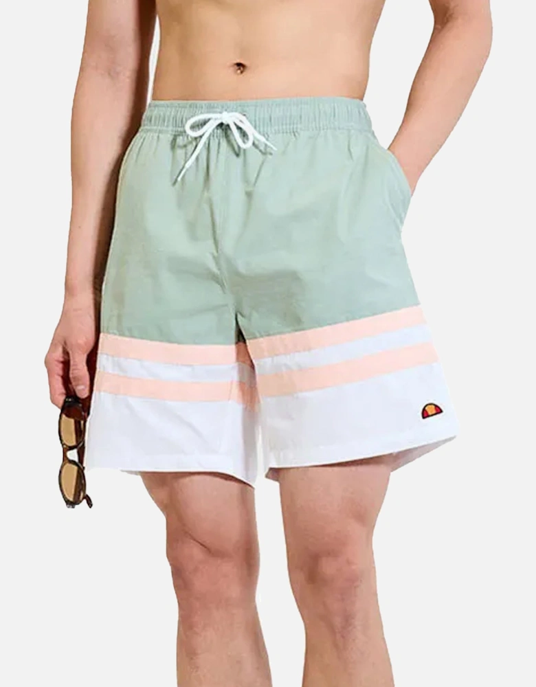 Metuli Swim Shorts Green/Off White