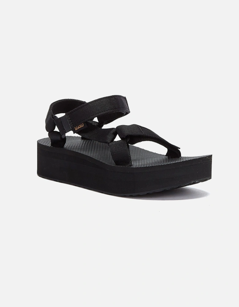 Womens Black Flatform Universal Sandals