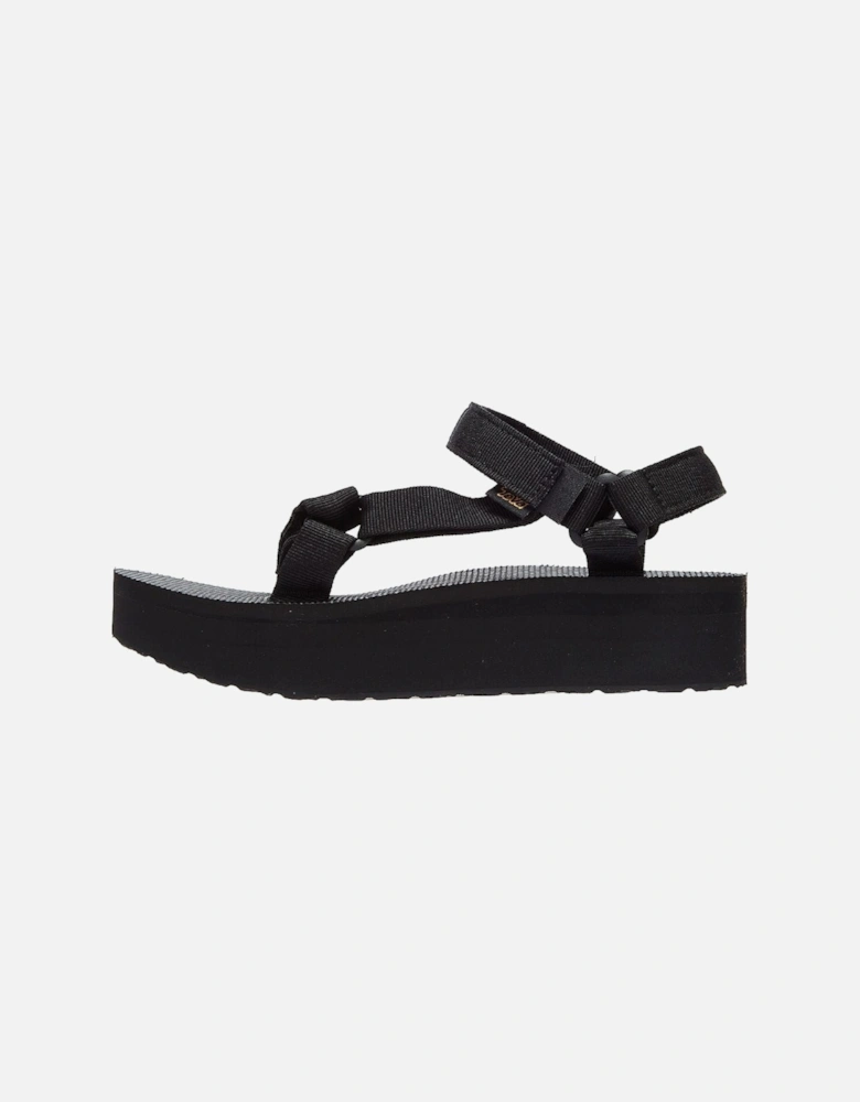 Womens Black Flatform Universal Sandals