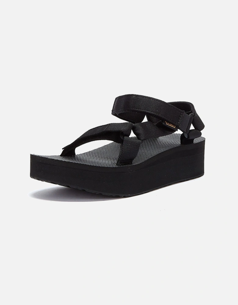 Womens Black Flatform Universal Sandals