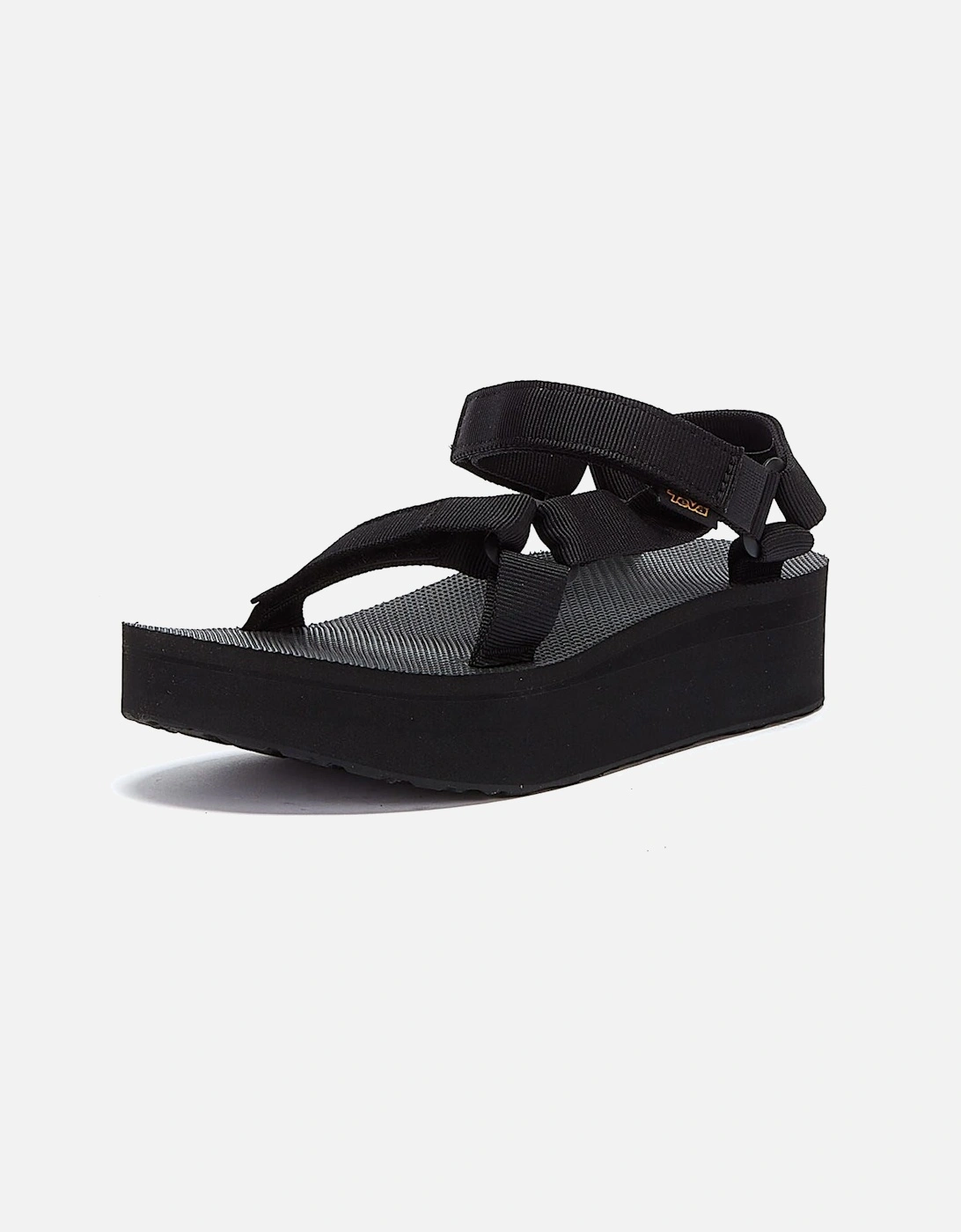Womens Black Flatform Universal Sandals