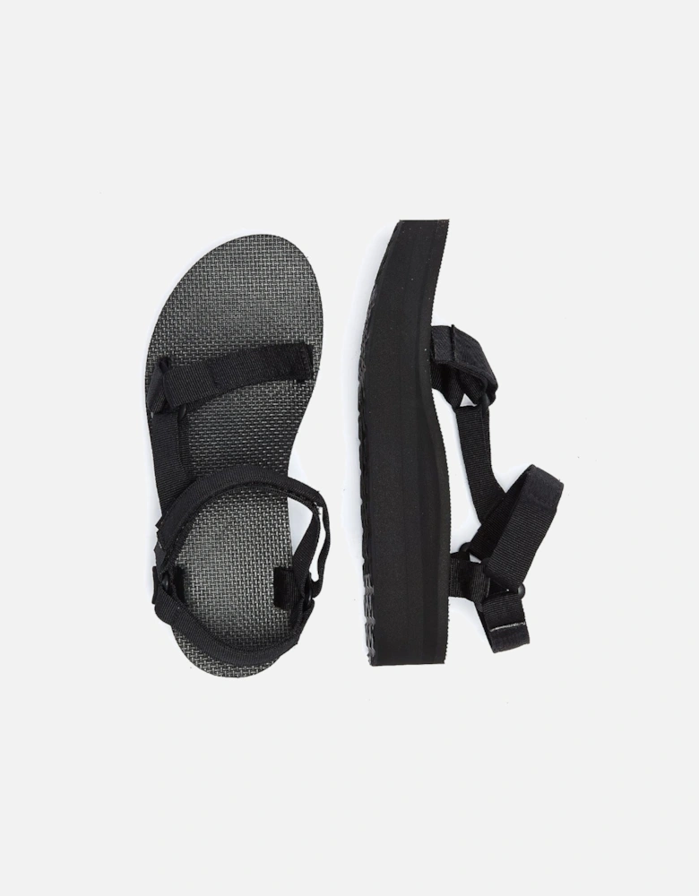 Womens Black Flatform Universal Sandals