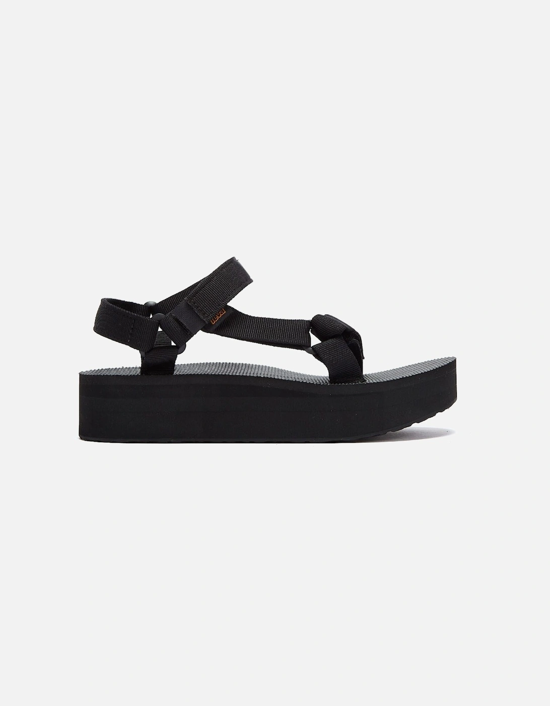 Womens Black Flatform Universal Sandals