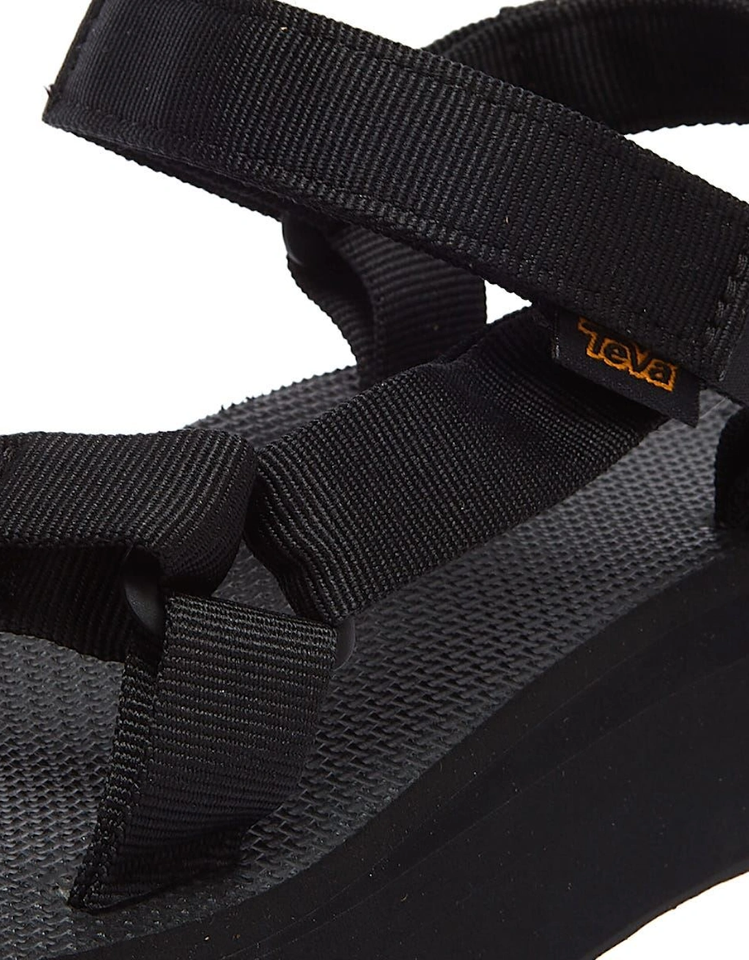 Womens Black Flatform Universal Sandals