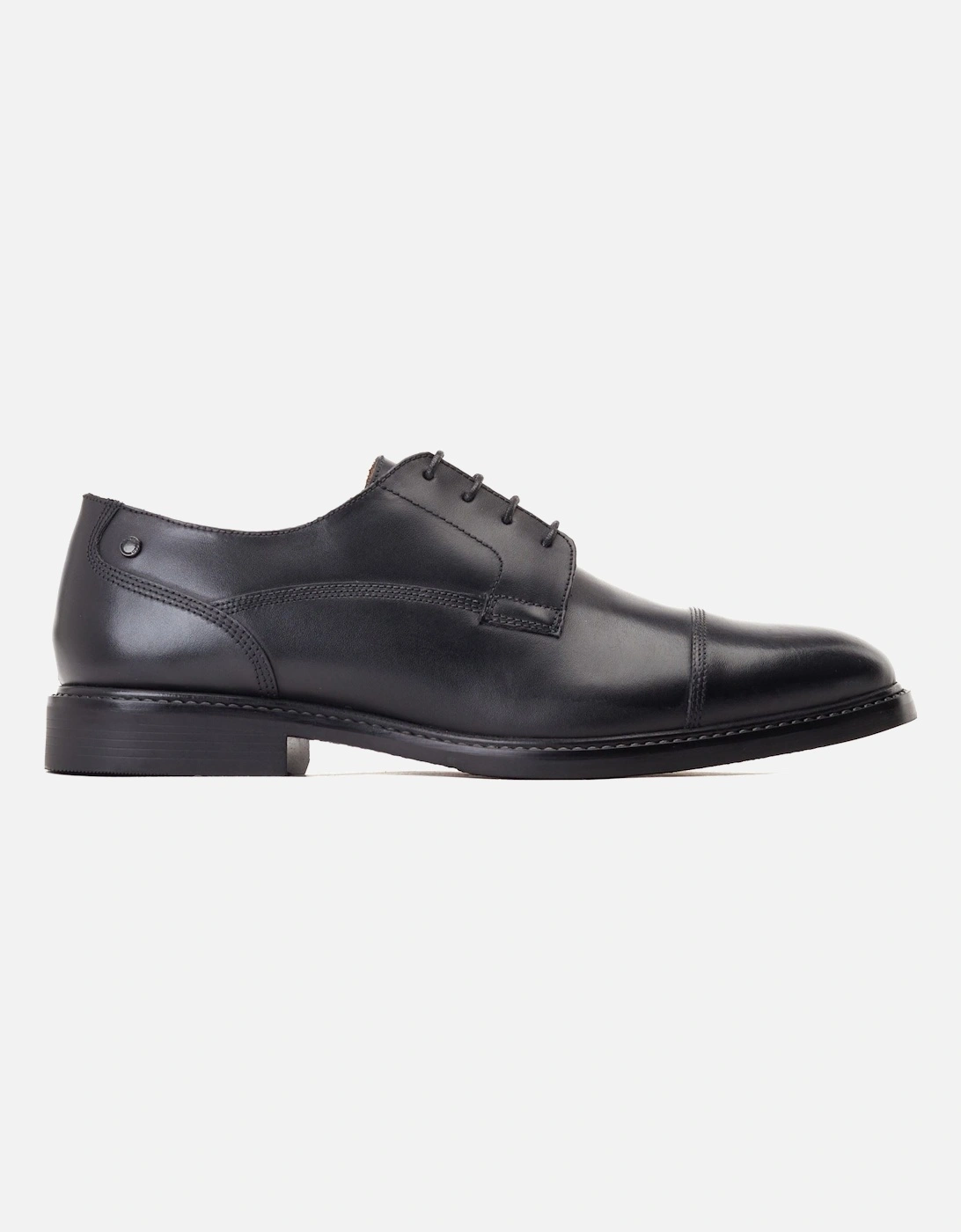 London Magnus Leather Men's Black Oxford Shoes