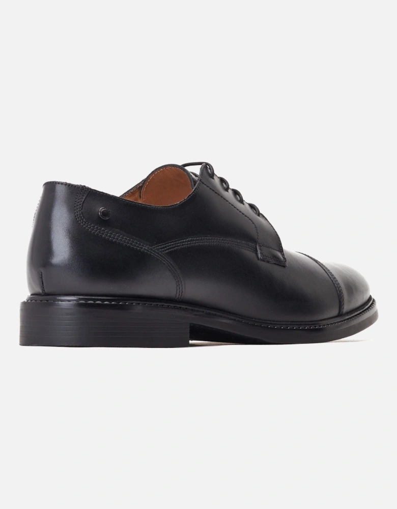 London Magnus Leather Men's Black Oxford Shoes
