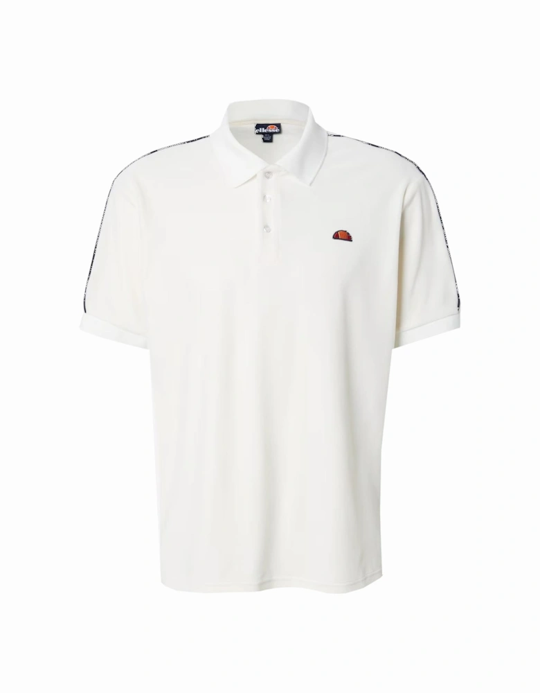 Sinise Velour Polo Shirt Off White