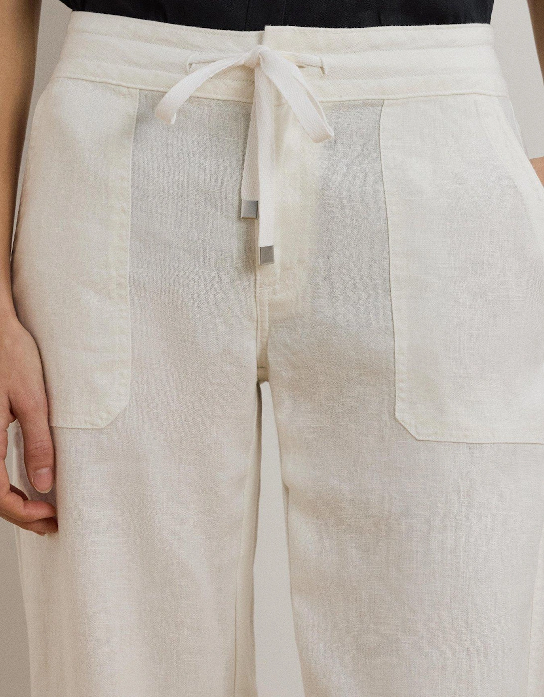 Jovonie Wide Leg Trousers - Cream