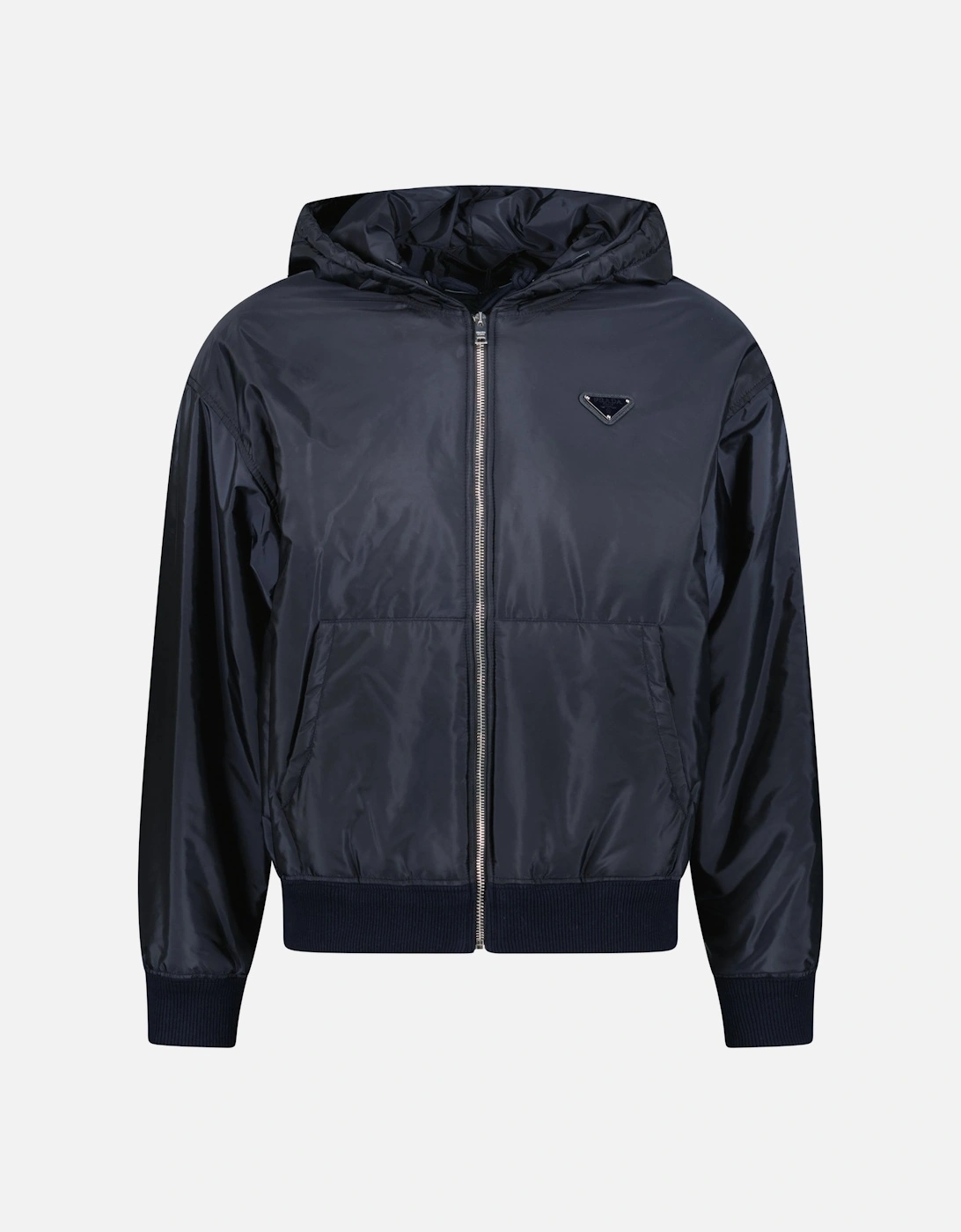 Triangle Logo Zip Hooded Jacket Navy, 4 of 3