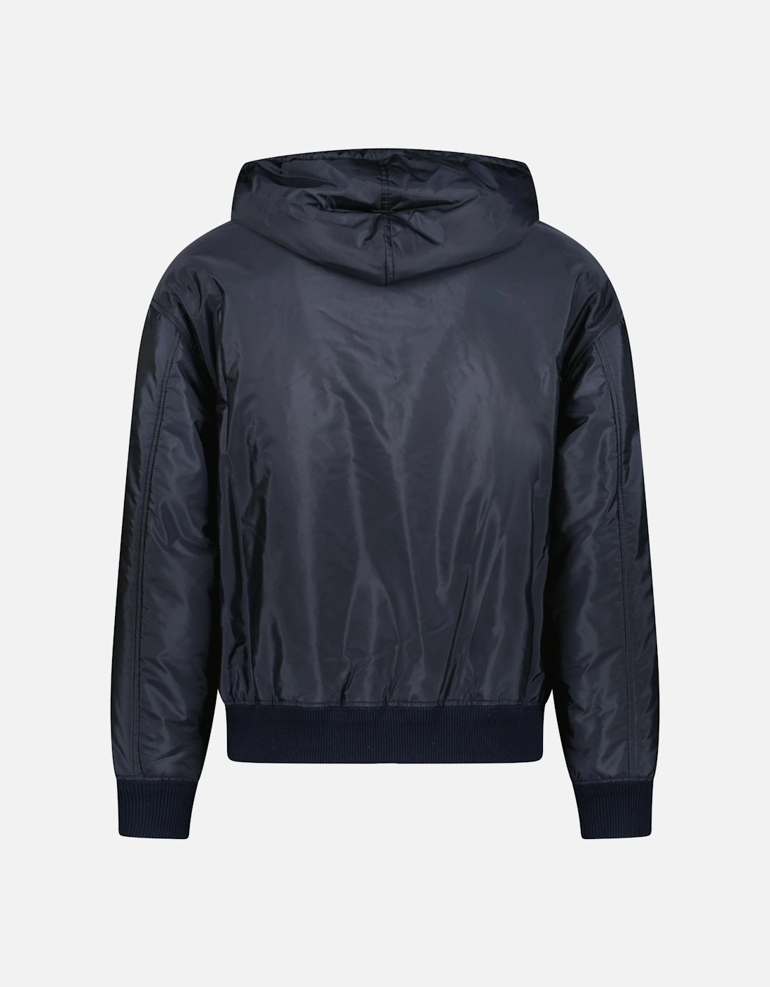 Triangle Logo Zip Hooded Jacket Navy