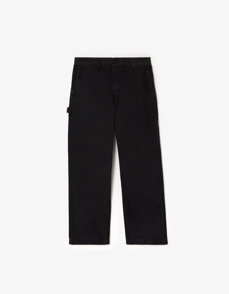 Straight Fit Cotton Canvas Carpenter Pants