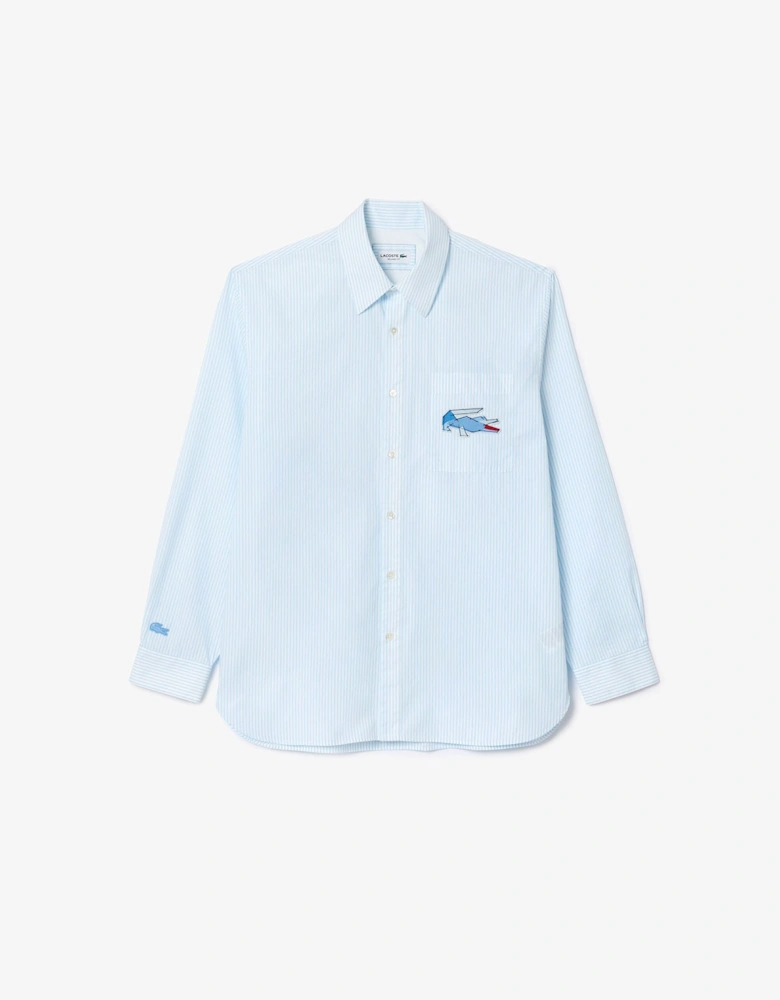 Relaxed Fit Crocodile Badge Shirt