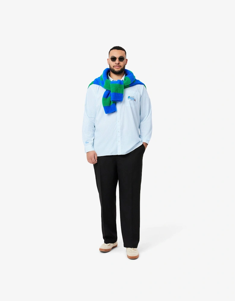 Relaxed Fit Crocodile Badge Shirt