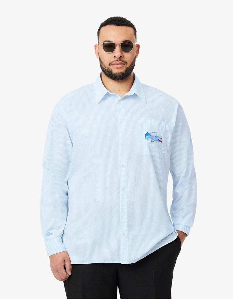 Relaxed Fit Crocodile Badge Shirt