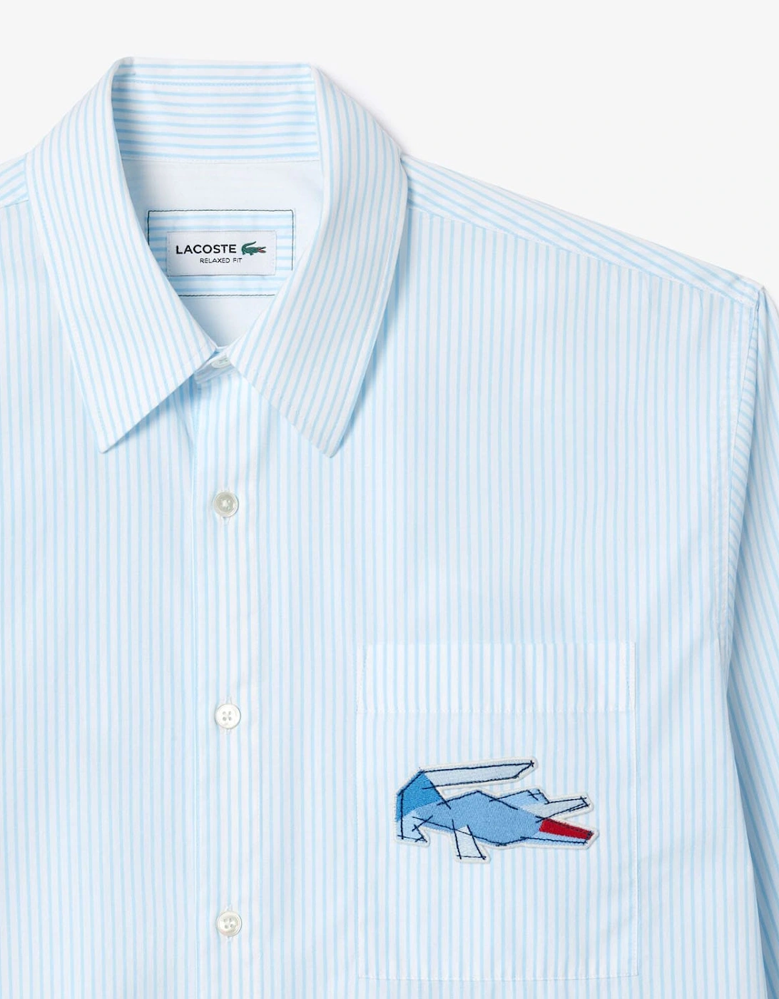 Relaxed Fit Crocodile Badge Shirt