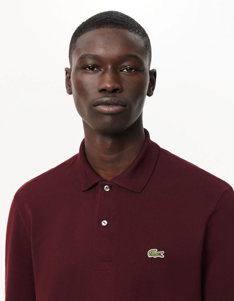 Classic Fit Long Sleeved L.12.12 Polo Shirt