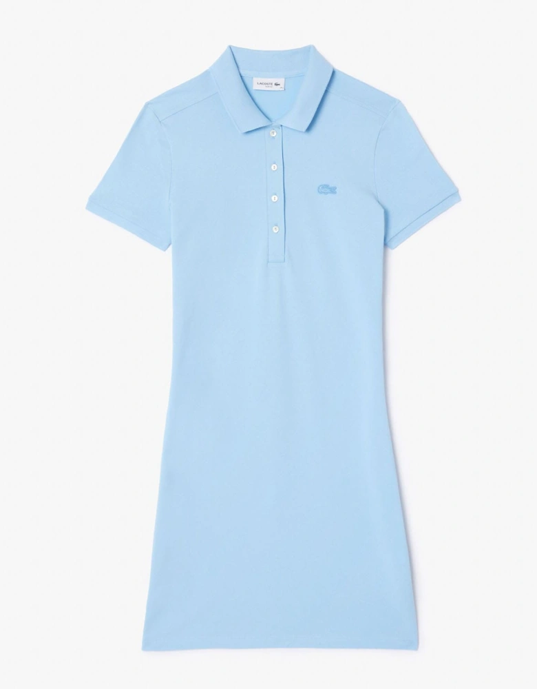 Slim Fit Stretch Mini Piqué Polo Dress