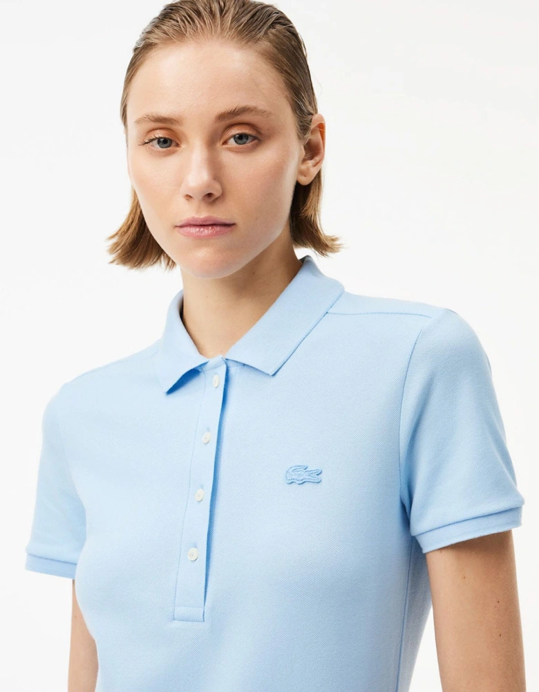 Slim Fit Stretch Mini Piqué Polo Dress