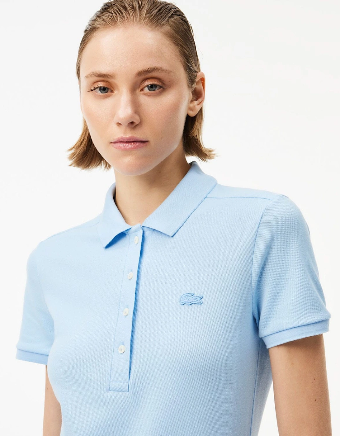 Slim Fit Stretch Mini Piqué Polo Dress