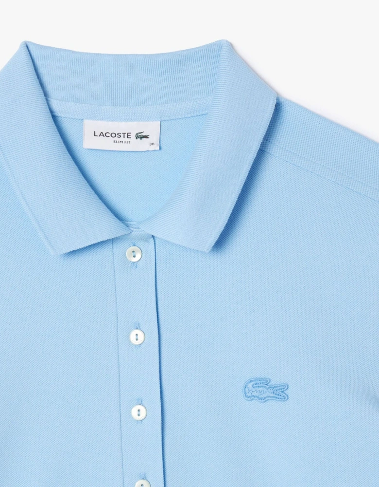 Slim Fit Stretch Mini Piqué Polo Dress