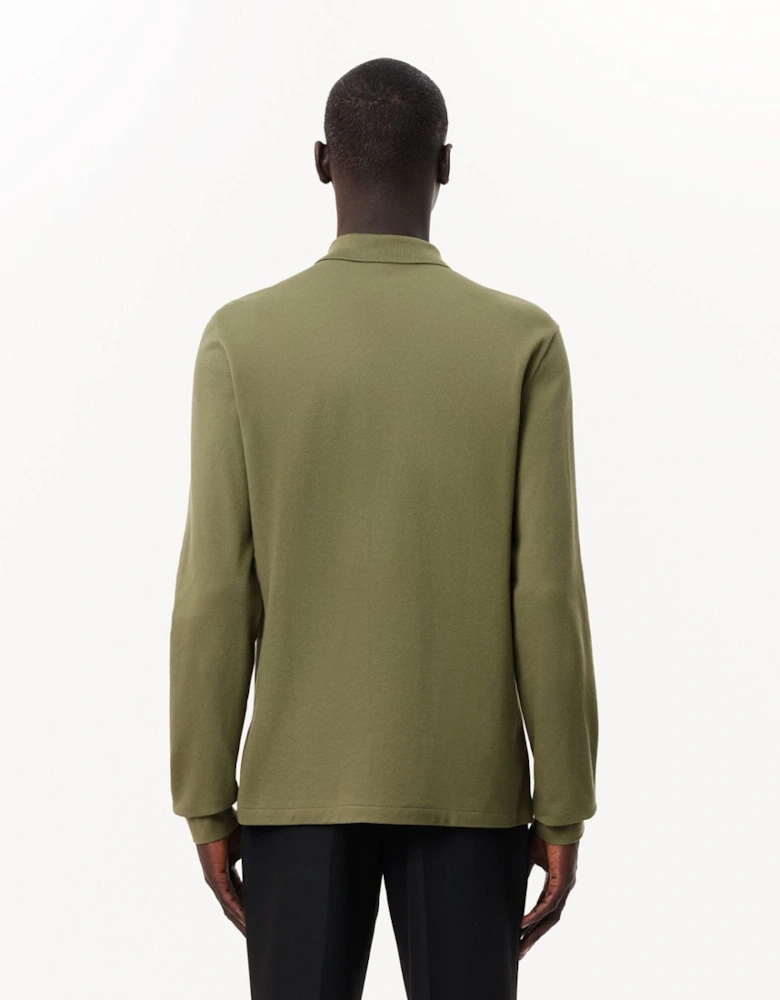 Classic Fit Long Sleeved L.12.12 Polo Shirt