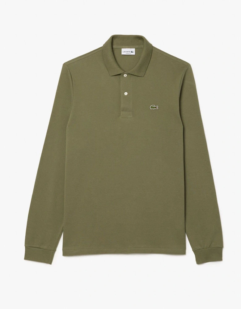 Classic Fit Long Sleeved L.12.12 Polo Shirt