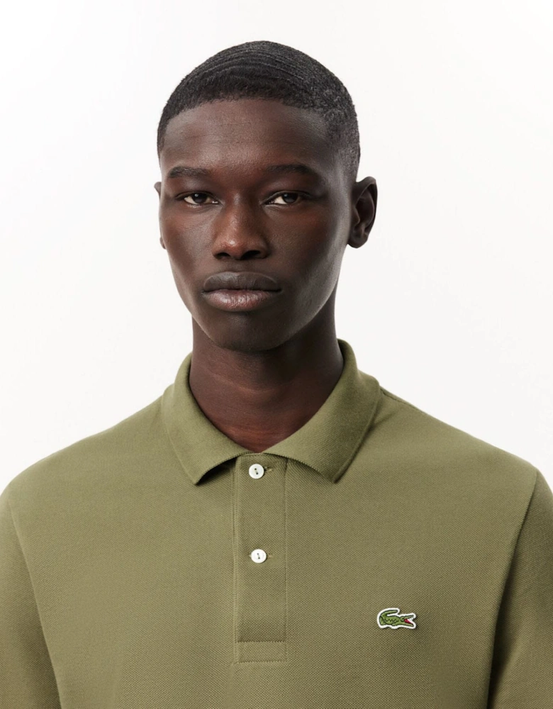 Classic Fit Long Sleeved L.12.12 Polo Shirt