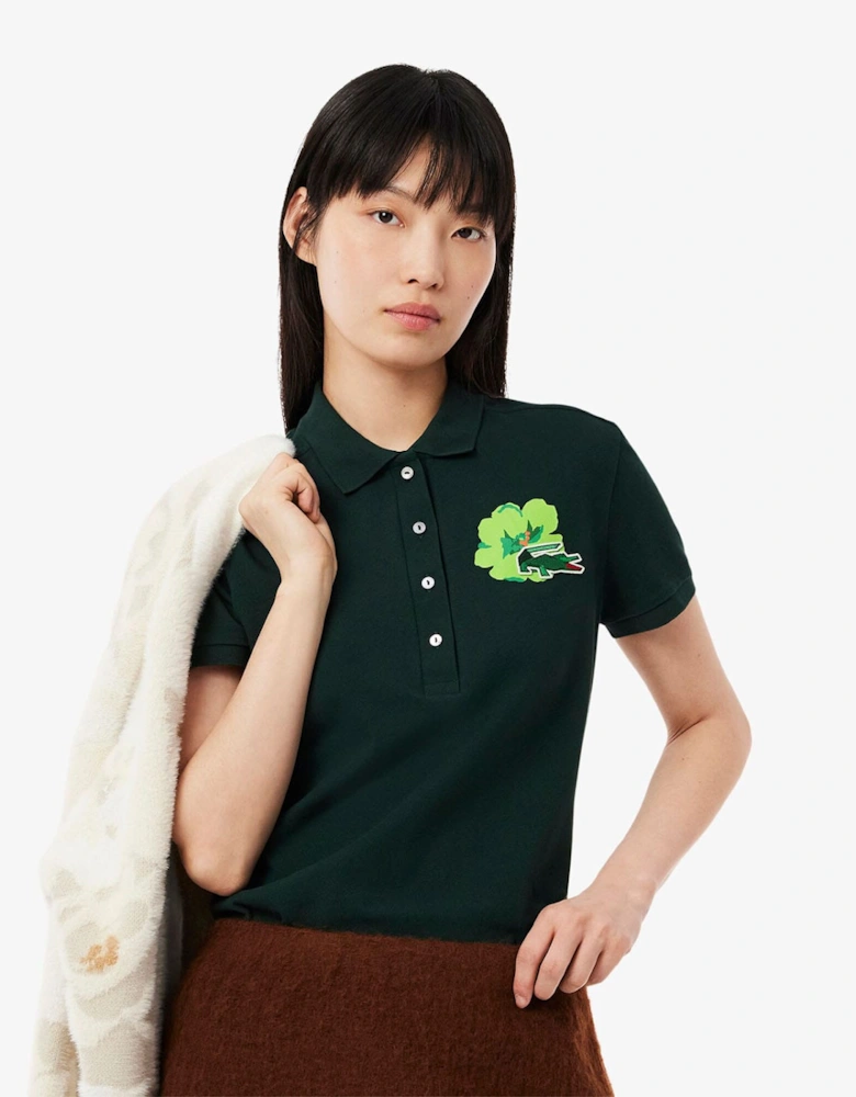 Slim Fit L.12.D Stretch Mini Piqué Polo Shirt