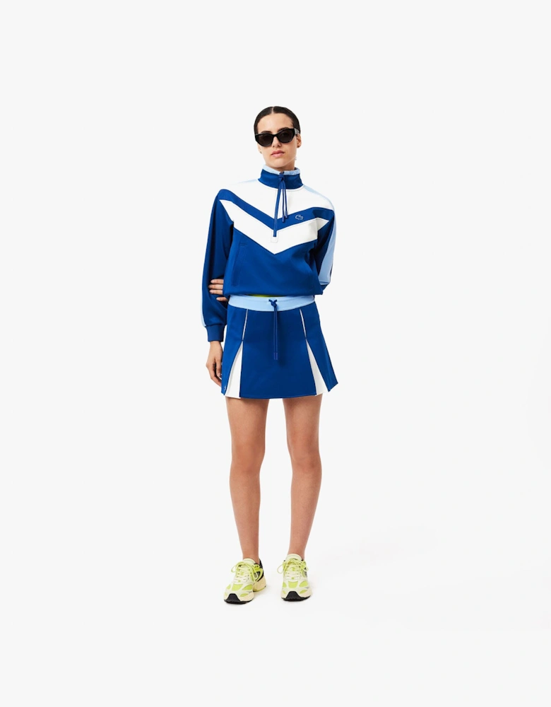 Adjustable Colour-Block Interlock Skirt