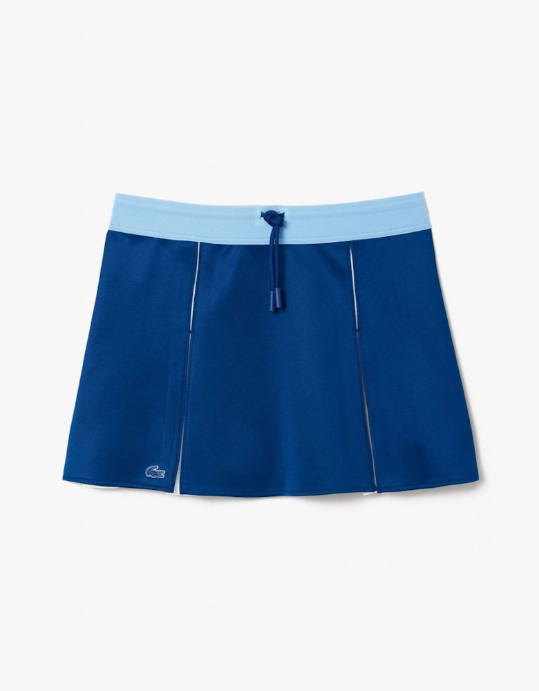 Adjustable Colour-Block Interlock Skirt