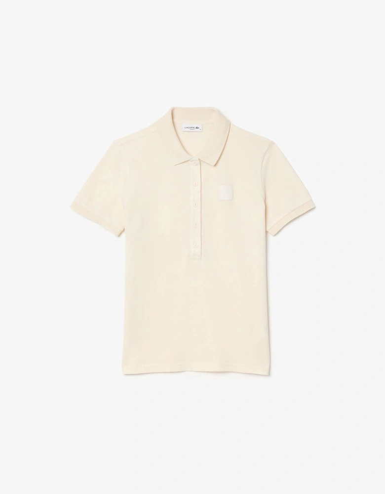 Slim Fit Washed Effect Petit Piqué Polo Shirt