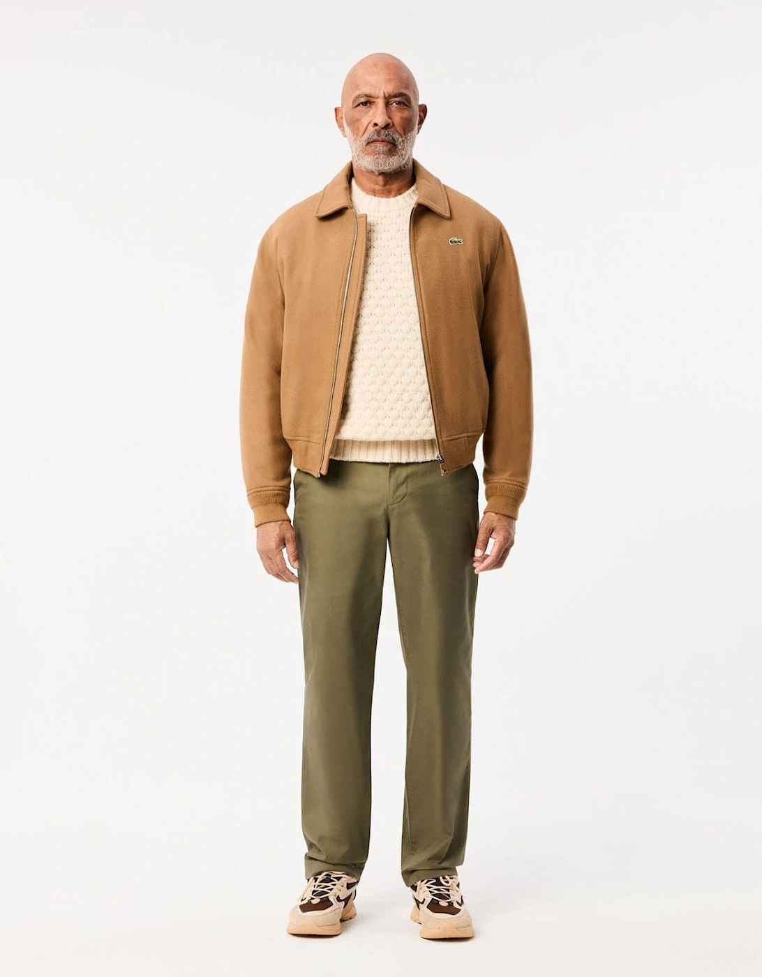 Straight Fit Cotton Twill Pants