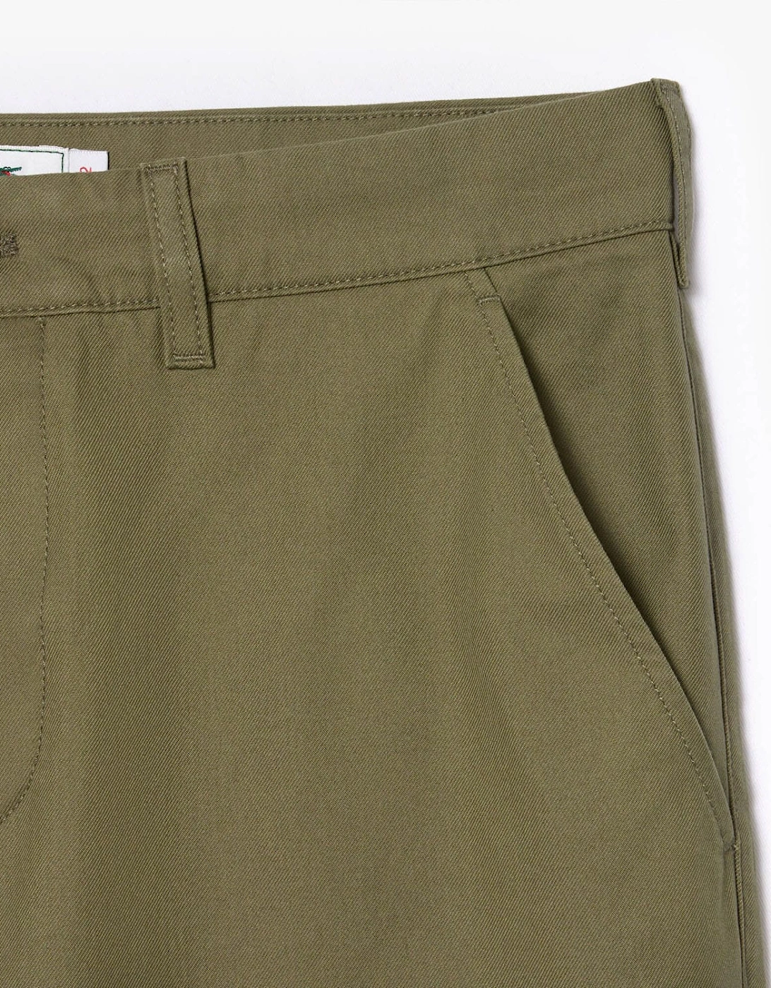 Straight Fit Cotton Twill Pants