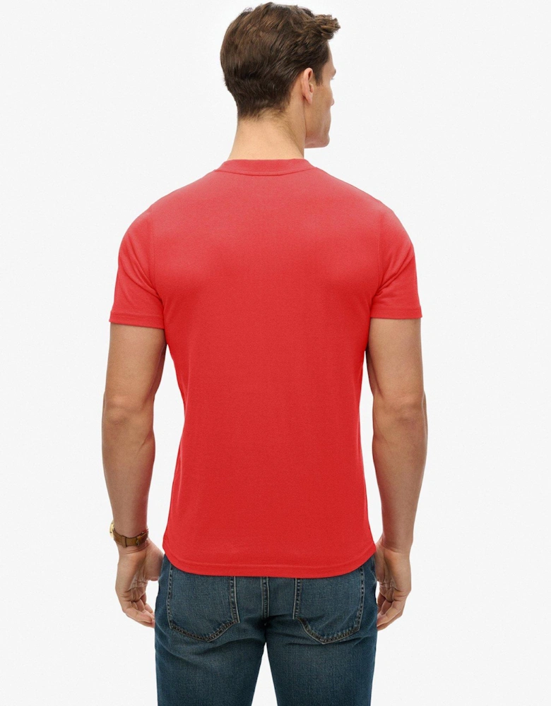 Venue Logo Stripe Relaxed T-Shirt - Red