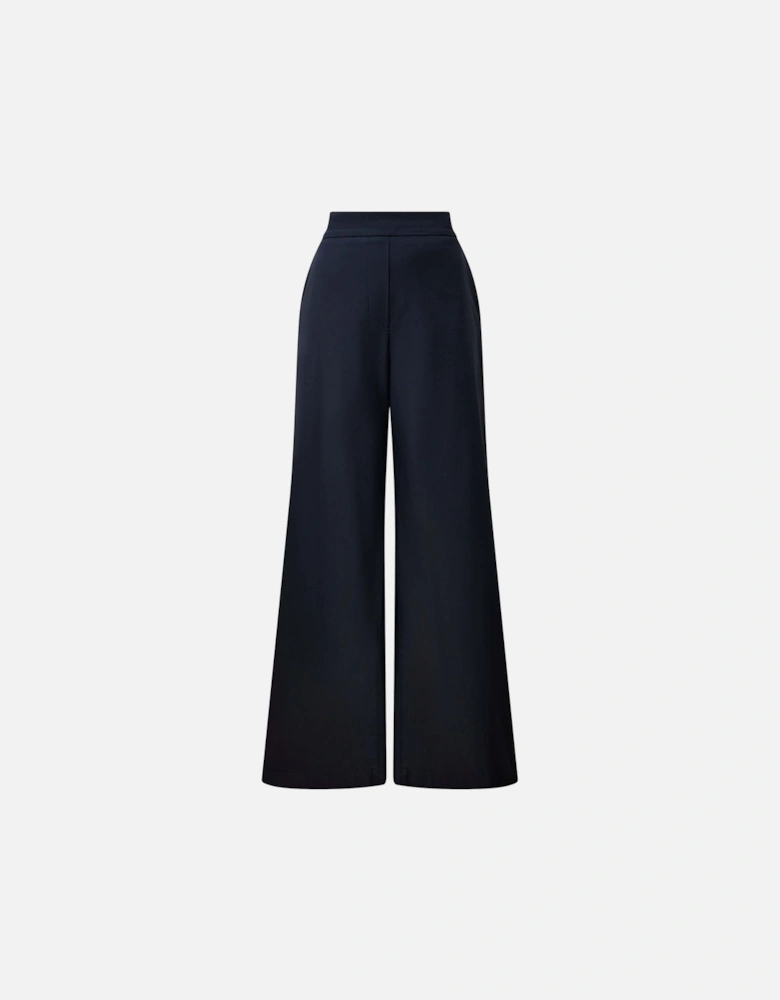 Cotton Navy Trousers