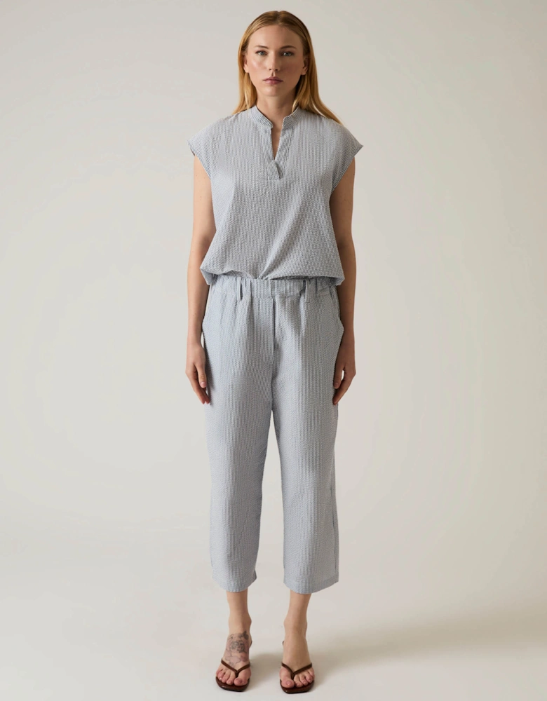 Striped Cotton Trousers