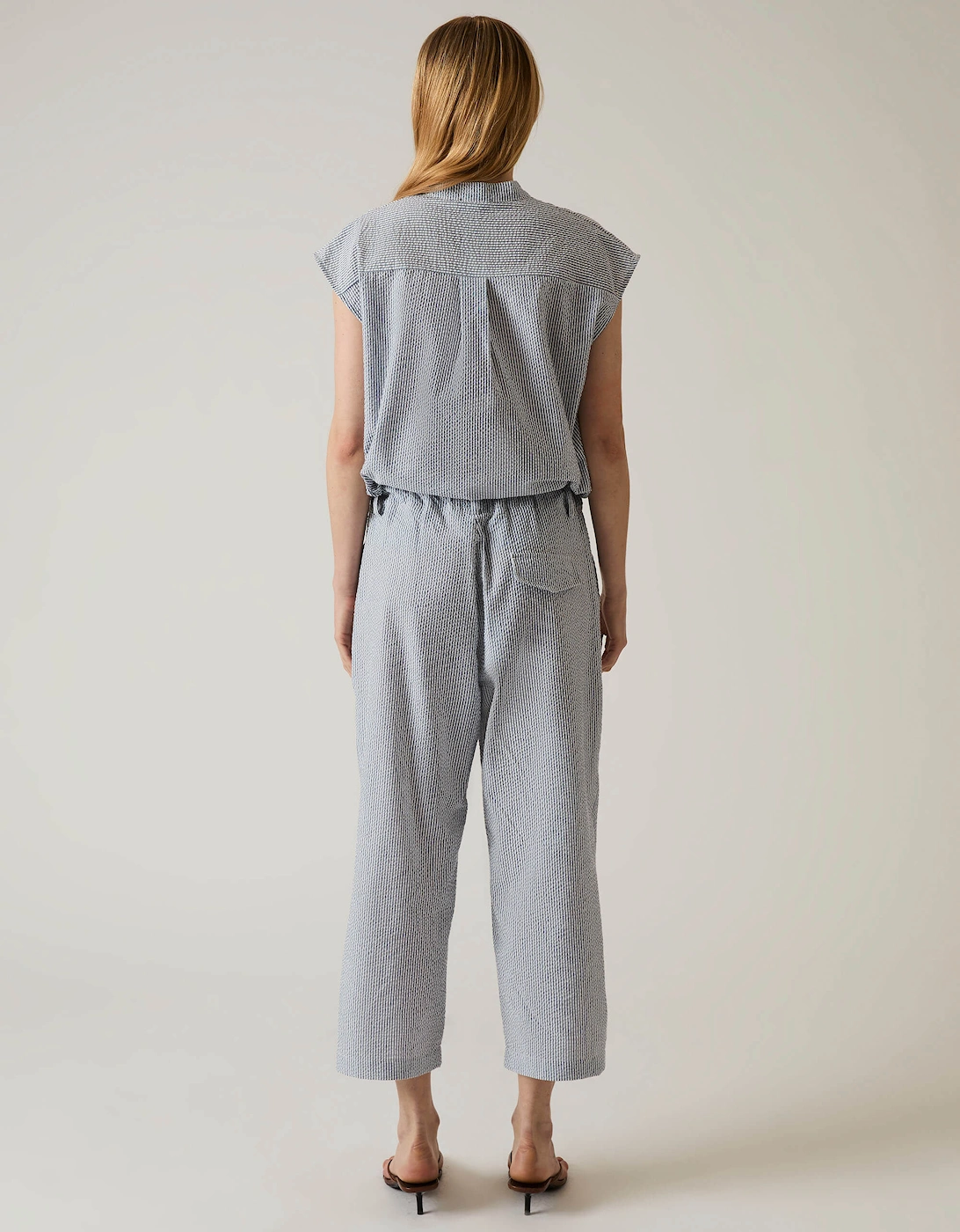 Striped Cotton Trousers