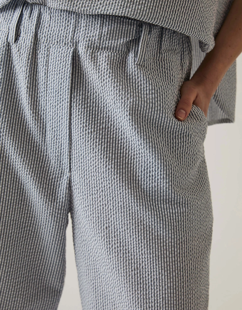 Striped Cotton Trousers