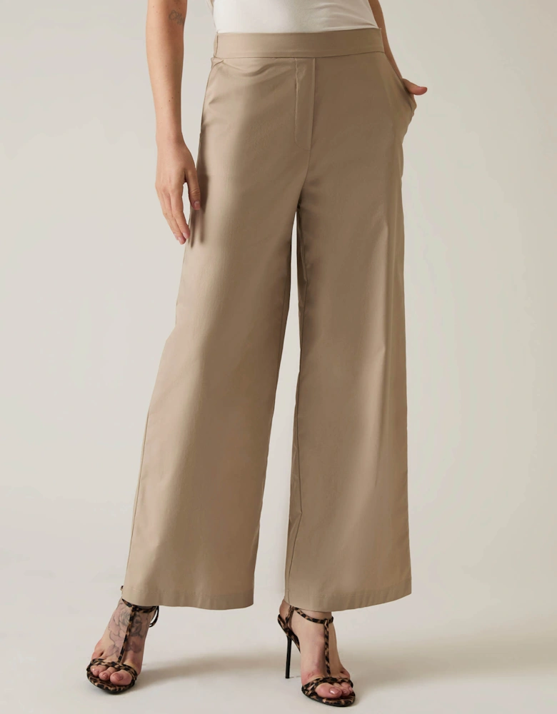 Cotton Beige Trousers