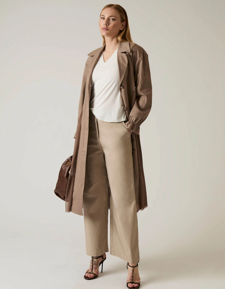 Cotton Beige Trousers